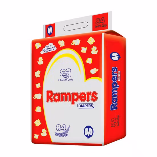 Couche pour bébé en stock Bonne qualité Super absorption à la recherche d'un distributeur Toutes tailles 6 sacs dans 1 carton, vente en gros, prix de gros, haute qualité 6 USD par sac