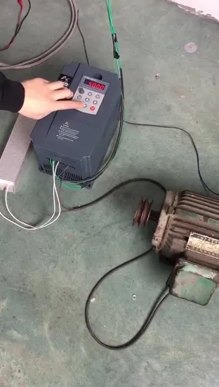 Entraînement à vitesse Variable triphasé 380V VFD avec moteur de pompe à eau à onduleur IGBT Infineon
